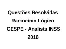 Raciocínio lógico para concursos - Parte I